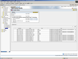 Obr. 2: Aktualizace všech bezpečnostních modulů jsou možné z jednoho místa