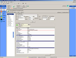 Obr. 4: Funkce Rule Tester umožňuje simulovat fungování firewallu při komunikaci z určité zdrojové IP adresy a portu na cílovou IP adresu a port